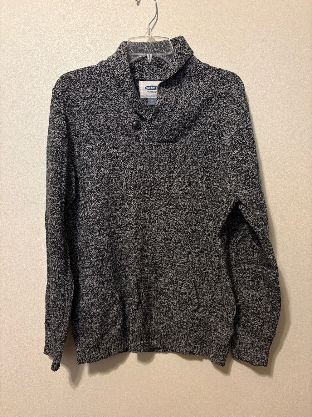 Old Navy Men's Charcoal Marled Turtleneck Pullover